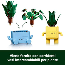 Carica l'immagine nel visualizzatore di Gallery, LEGO Botanicals Piantine Felici Giocattolo - Kit di Arti e Mestieri per Bambine con 2 Piante Artificiali, 2 Vasi di Fiori e Facce Intercambiabili - Regali per Ragazze da 9 Anni Fan della Natura, 10349