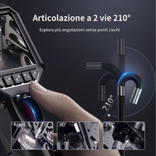 Carica l'immagine nel visualizzatore di Gallery, Ralcam Telecamera Endoscopica Rotante 210°, Endoscopio 1080P HD 3,5" con Sonda Articolata 8,5mm Semi-Rigida Impermeabile per Ispezione di Motore, Veicoli e Tubi (Cavo 3m)