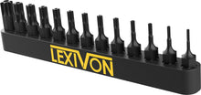 Carica l'immagine nel visualizzatore di Gallery, LEXIVON Attacco a vite Torx approva movimentazione, Set in acciaio con lega Premium S2 stella di sicurezza 13 pezzi, T4 