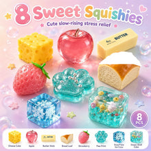 Carica l'immagine nel visualizzatore di Gallery, Squishy Box. 8 Pezzi Fun Box Squishies, Squeeze Toys, Antistress Palline, Rimbalzo Lento, Decorazione Scrivania, Regalo 