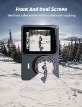 Carica l'immagine nel visualizzatore di Gallery, Apexcam Nuovo X80pro Doppia Screen Action Cam 4K60FPS 8X Zoom EIS 64MP Con 64GB Scheda Ultra HD WiFi Fotocamera Sportiva Telecamera subacquea 40m Impermeabile 2.4G Telecomando 2x1350mAh Batterie