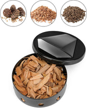 Carica l'immagine nel visualizzatore di Gallery, Onlyfire Mini Affumicatore BBQ, Smoker Box in Smalto di Pellet e Cippato di Legno, Nero, 2 Pezzi