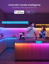 Carica l'immagine nel visualizzatore di Gallery, Govee RGBIC LED Striscia, Striscia LED 5 Metri Controllo Intelligente dell'App, DIY, Sync Musica, Cambiamento di Colore con Controllo Vocale, Funziona con Alexa, Luci Camera da Letto
