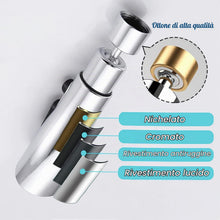 Carica l'immagine nel visualizzatore di Gallery, Aeratore Rubinetto Cucina, 360° Girevole Prolunga Rompigetto Rubinetto con 3 Modalità Aeratore Filtro Antispruzzo, 5 Tip