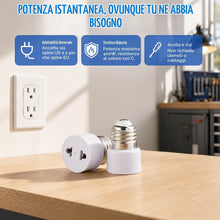Carica l'immagine nel visualizzatore di Gallery, EQUILIUS Confezione da 8 douilles per lampadina E27, convertitore per douille E27, adattatore per presa della lampadina,