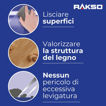 Carica l'immagine nel visualizzatore di Gallery, RAKSO Lana d'acciaio, lucidatura fai da te e tamponi abrasivi, fini, medi, grossolani, 3 tamponi, spugne abrasive per le