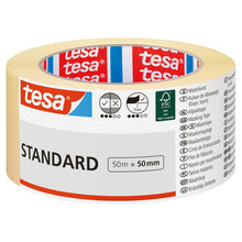 Carica l'immagine nel visualizzatore di Gallery, Tesa Nastro per Mascheratura Standard - Nastro in Carta per Mascheratura, Rimozione senza Residui per 2 Giorni, senza So