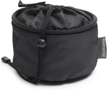 Carica l'immagine nel visualizzatore di Gallery, Brabantia - Porta Mollette - Accessorio per Stendibiancheria - Contiene Fino a 75 Mollette - Appendere allo Stendibiancheria Oppure al Filo per Stendere - Cestino per Riporre - Black - 16 x 16 x 16 cm