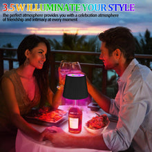 Carica l'immagine nel visualizzatore di Gallery, Lampada per Bottiglie Senza Fili LED, Lampada Scrivania Touch Dimmable RGB, Ricarica USB-C, Lampadina Decorativa per Cam