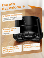 Carica l'immagine nel visualizzatore di Gallery, gommini Per Sedie Extra Piccole 24 Pezzi - Coprigambe/feltrini Per Sedia Rotondi/Nero Scuro/Gel Di Silice,Feltro 360°- P