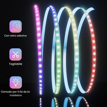 Carica l'immagine nel visualizzatore di Gallery, WS2812b Led Strip RGB IC, 5m 300Led IP30 Scheda PCB in rame a doppio strato indirizzabile individualmente striscia led, 