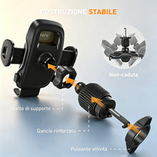 Carica l'immagine nel visualizzatore di Gallery, YISH Portatelefono da Automobile Porta Cellulare Auto (Nero)