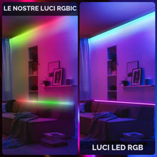 Carica l'immagine nel visualizzatore di Gallery, PSTAR RGBIC Striscia LED 4 Metri, con Controllo APP e Telecomando RF 2.4G di Aggiornamento, 30LED/m, Sincronizzazione Mu