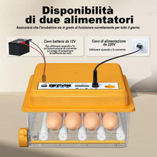 Carica l'immagine nel visualizzatore di Gallery, Incubatrice per Uova con Controllo della Temperatura e Rotazione Automatica per 16 uova, Incubatrice per Uova Automatica con rulli regolabili e aggiunta automatica di acqua