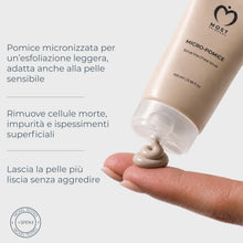 Carica l'immagine nel visualizzatore di Gallery, MOST Micropomice - Scrub Viso Donna Uomo Esfoliante Viso Delicato con Pomice e Acido Succinico anche per Pelle Sensibile