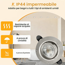 Carica l'immagine nel visualizzatore di Gallery, 3CCT Faretti LED da Incasso per Cartongesso 230V Dimmerabile 68mm 5.5W IP44 Faretto Incasso Ultra Piatti Faretti LED Sof