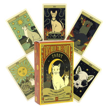 Carica l'immagine nel visualizzatore di Gallery, tarocchi per principianti,tarocchi carte - Cats Rule The Earth,（10.6 * 6.2cm）