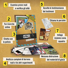 Carica l'immagine nel visualizzatore di Gallery, Hidden Games Luogo del Reato - L'isola dei misteri - Italiana - gioco realistico Della Scena del crimine, gioco emozionante del Detective, gioco Della Stanza di fuga