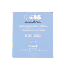 Carica l&#39;immagine nel visualizzatore di Gallery, Colourbook Cancellotte - Set 12 Penne Gel Cancellabili Ricaricabili, Gomma a semisfera, Diametro Punta 0,7 mm (Colour Mix 4)
