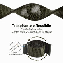 Carica l'immagine nel visualizzatore di Gallery, GIOPUEY Nylon Cinturini Compatibile con Garmin Forerunner 165, 20mm Traspirante Sport Loop Cinturino in Morbido Nylon In