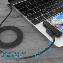 Carica l'immagine nel visualizzatore di Gallery, Techgear - Cavo USB C (90 gradi), colore nero