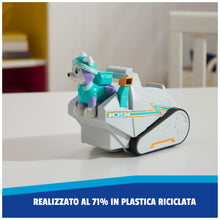 Carica l'immagine nel visualizzatore di Gallery, Paw Patrol, spazzaneve di Everest, veicolo giocattolo con action figure da collezione, giocattoli orientati alla sosteni