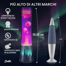 Carica l'immagine nel visualizzatore di Gallery, Jambo Aurora Decal Liquid Motion Lamp (liquido viola, cera bianca)