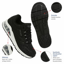 Carica l'immagine nel visualizzatore di Gallery, Skechers Uno 2 - In-kat-neato, Scarpe da Ginnastica Basse Donna, Nero 01, 37 EU