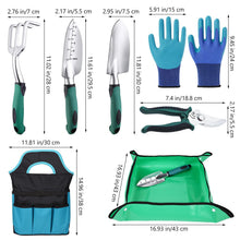 Carica l'immagine nel visualizzatore di Gallery, Set di Attrezzi da Giardinaggio, 7 Pezzi Attrezzi da Giardinaggio con Borsa Portaoggetti, Attrezzi Orto per Piante, Robu