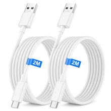 Carica l'immagine nel visualizzatore di Gallery, Cavo USB A to USB C, [set da 2] 2 Metro Cavo Ricarica Rapida Type C per iPhone 18/17/16/15, Duo, Air, Plus, Samsung Gala