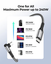Carica l'immagine nel visualizzatore di Gallery, Silkland Cavo USB-C USB-C Corto 30CM [240W 48V/5A] PD3.1&amp;QC4.0+, 90 Gradi
