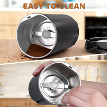 Carica l'immagine nel visualizzatore di Gallery, Macina Caffe' Elettrico 300W, Macinacaffè Elettrico con Lame in Acciaio Inossidabile, Macina Chicchi di Caffè, Macinatura Veloce, 75g, Macina Spezie per Chicchi di Caffè, Spezie, Noci, Cereali, Pepe