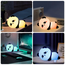 Carica l'immagine nel visualizzatore di Gallery, BORDEAG Luce Notturna Bambini, Lampada Notturna con Timer, Touch, Neonato, Panda, Ricaricabile per Ragazzi Ragazze