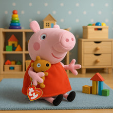 Carica l'immagine nel visualizzatore di Gallery, Ty Beanie Babies - Floppy, Collezione Peppa Pig, Peppa Pig, Morbido Peluche da Collezionare, Idea Regalo per Grandi e Pi