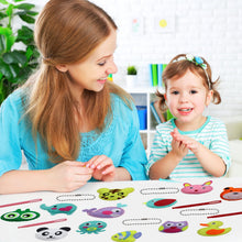Carica l'immagine nel visualizzatore di Gallery, CONNECTION 12 Pezzi Kit Cucito Bambina Cucito per Bambini Confezione Da Cucire in Feltro per Bambini Artigianato e Cucir