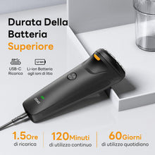 Carica l'immagine nel visualizzatore di Gallery, Rasoio Elettrico Barba, 2025 Aggiornato Rasoio Elettrico Uomo 2 in 1 Impermeabile Senza Filo Rotante per il Viso, Rasatu
