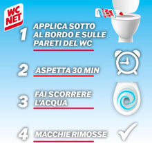 Carica l'immagine nel visualizzatore di Gallery, Wc Net Candeggina Gel Ocean Fresh: Detergente WC Azione Sbiancante 700ml x3