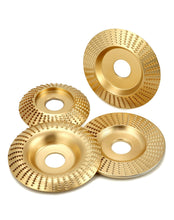 Carica l'immagine nel visualizzatore di Gallery, QWORK® 4 pezzi Mola per legno, disco abrasivo in legno, diametro interno 22,2 mm per smerigliatrici angolari