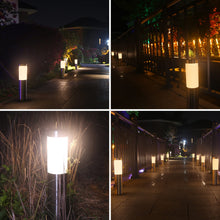 Carica l'immagine nel visualizzatore di Gallery, Luci Solari da Esterno, 4 Pezzi Lampada Solare da Esterno Impermeable, Lampade Solari da Giardino Giallo Caldo Luci Giar