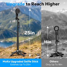 Carica l'immagine nel visualizzatore di Gallery, MoKo Bastone Selfie Magnetico Treppiede Con Telecomando Per iPhone, Android