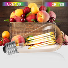 Carica l'immagine nel visualizzatore di Gallery, ZIKEY Lampadina LED E27, 10W (Equivalente a 100W), ST64 Stile Vintage Edison, Luce Bianco Caldo 2700K, 1000lm, Vetro Amb
