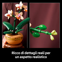 Carica l'immagine nel visualizzatore di Gallery, LEGO Botanicals Mini-Orchidea, Set di Fiori Finti con Vaso, Bocciolo e Foglie Artificiali, Botanical Collection per Adulti, Decorazione di Natale per Casa, Idea Regalo per Donna o Uomo 10343