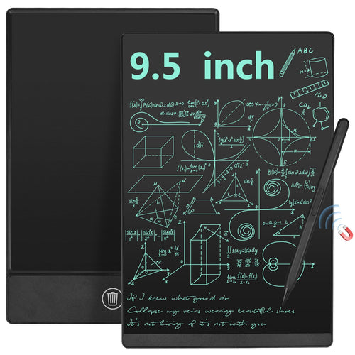 Czemo Tavoletta da Scrittura LCD Adulti 9,5 pollici, Riutilizzabili Lavagne LCD Elettronica Schermo Lavagna Digitale Portatile ewriter Lavagna Magica per Ufficio, Memo, Agenda, Monocromatica