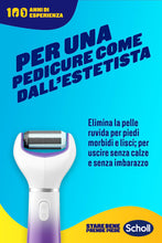 Carica l'immagine nel visualizzatore di Gallery, Scholl Velvet 2in1 Leviga e Ammorbidisce, Sistema di Pedicure Elettronico per Levigare i Piedi Testine Interscambiabili 