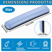 Carica l'immagine nel visualizzatore di Gallery, 25 Pz Scivoli per Mobili Pesanti, Piedini per Mobili in Teflon PTFE Adesivi, Spostare Mobili Pesanti Rettangolari, Scivo