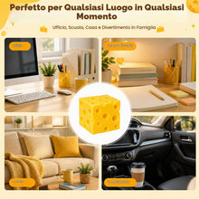 Carica l'immagine nel visualizzatore di Gallery, Big Cheese Squishy Square,XXL anti-stress Squeeze Super Cheeses