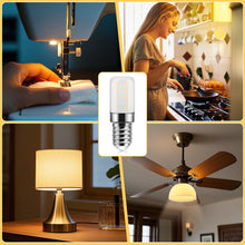 Carica l'immagine nel visualizzatore di Gallery, Ddlisu Lampadina LED per frigorifero E14, 3W Bianco Caldo 3000K, 300LM, Lampade a Vite Edison E14 per Frigorifero, Cappa