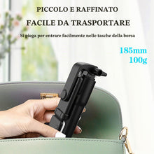 Carica l'immagine nel visualizzatore di Gallery, Asta Selfie Treppiede 3 in 1 Asta Selfie Bluetooth, Selfie Stick Treppiede Bastone Selfie Bluetooth estensibile Telescop