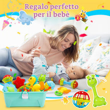 Carica l'immagine nel visualizzatore di Gallery, 14 Pezzi Sonaglio Neonato 0-12 Mesi, Giochi Neonato 0 3 6 9 12 Mesi Giochi Dentizione Neonati Giochi 0-3-6-9-12 Mesi Reg