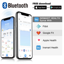 Carica l'immagine nel visualizzatore di Gallery, Bilancia Pesapersone Digitale Professionale, INSMART Bilancia Impedenziometrica Smart Bluetooth con 13 Indici di Misurazione Pesa Persone, Massa Grassa e Magra, BMI, Massa Muscolare o Ossea, 180KG